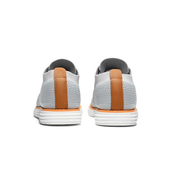 [KnitFlex Breeze] Men's Breathable Mesh Oxford Sneakers - GREY - 5